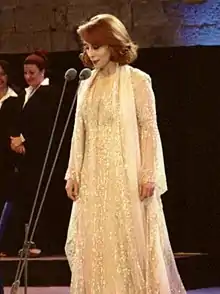 Fairuz performing in July 2001