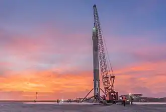 Recovery operations after Falcon 9 Flight 20 landing