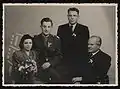 Otakar at nephew's wedding, Žamberk 1947