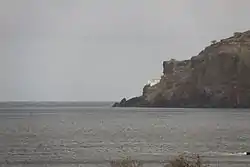 Ponta Preta Lighthouse from the southeastern side of the bay