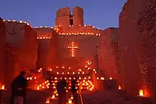 Image 25Luminarias in the old mission church, Jemez State Monument  (from New Mexico)