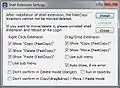 FastCopy Shell Settings Window