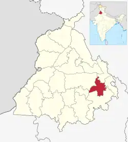 Location in Punjab