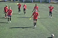 Fatih Vatan Spor women's football players in Republic Day (2018)