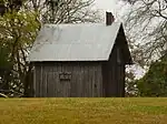 Detail of one of the slave quarters, built in the Carpenter Gothic style