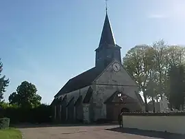 The church in Faux-Villecerf