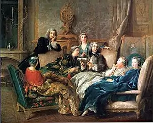 Jean François de Troy, A Reading of Molière, 1728