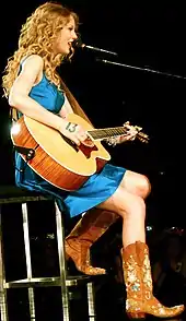 Taylor Swift on the Fearless Tour in 2010