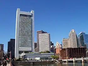 Congress Street Bridge (at far right), 2007