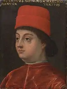 Portrait of Federico I Gonzaga at the Uffizi, Florence Italy