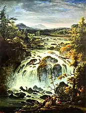 Imatra Falls in Finland (1819)