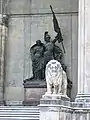 Munich:Lion in front of the Feldherrnhalle