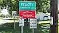 Felicity corporation limit sign.