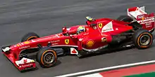 Felipe Massa during the second practice session