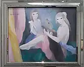 1923,  Femmes au chien, oil on canvas.