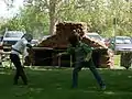 Fencing in Julia Davis Park