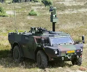 Fennek reconnaissance vehicle in use with 104 JISTAR Reconnaissance Squadron