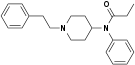 Chemical structure of Fentanyl.