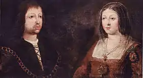 Image 43Wedding portrait of the Catholic Monarchs (from History of Spain)