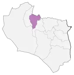 Location of Ferdows County in South Khorasan province