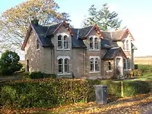 Janburrow, Fergushill church's old manse and previously the G&SWR company agent's office near Montgreenan.