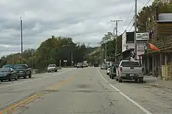 Looking north at downtown Ferryville