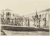 The Inner Mechouar, a vast internal courtyard in what was historically the administrative section of the palace (photo from 1922)