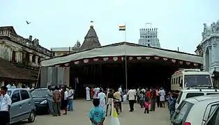 During a festival morning at the Mel Sithamur Jain Math.