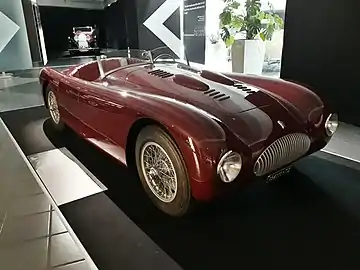 Fiat 1100 with a barchetta style body by Rocco Motto