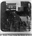 Field Marshal Allenby entering Jerusalem with British troops on 11 December 1917