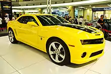 Chevrolet Camaro with "Bumblebee Stripes"