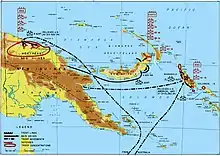 Image 41Australian and Japanese Army forces in New Guinea and the Solomon Islands in late 1944 (from Military history of Australia during World War II)