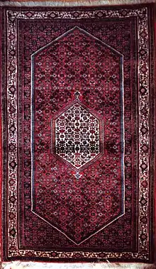 Bidjar rug with Herati pattern