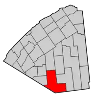 Map highlighting Fine's location within St. Lawrence County.