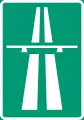 Highway road sign of Finland