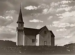 View of the village church (c. 1900)