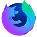 The 2017 Firefox Nightly logo, which changes the colors of the fox in the base browser's logo from red-orange to purple-blue