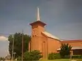 First Baptist Church on Main Street in Carrizo Springs