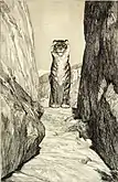 First Future, from the series Eva and the Future, Opus III, no, 2 (1879–80), etching with aquatint, 36 x 23.5 cm., Saint Louis Art Museum