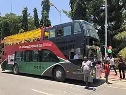 Image 155A double-decker bus on its first day of operation in Mombasa, Kenya (from Double-decker bus)