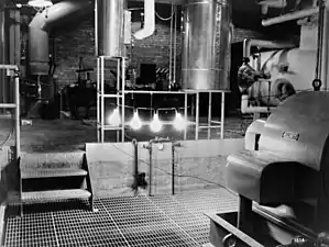 Image 38The first light bulbs ever lit by electricity generated by nuclear power at EBR-1 at Argonne National Laboratory-West, December 20, 1951. (from Nuclear power)