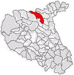 Location in Vrancea County