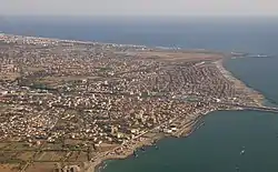 Aerial view of Fiumicino