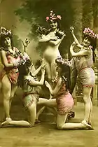 E. Le Delay"Five nude women in dance"