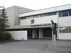 Entrance to the secondary school in Breiðholt