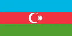 The flag of Azerbaijan