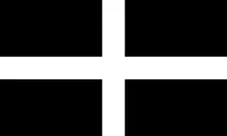 St Piran's Flag of Cornwall