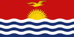 Flag of Kiribati (rising sun)