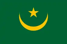 The flag of Mauritania was the official flag of Tiris al-Gharbiyya, the part of Western Sahara annexed by Mauritania (1976–1979)