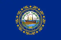 Flag of New Hampshire (the USS Raleigh)